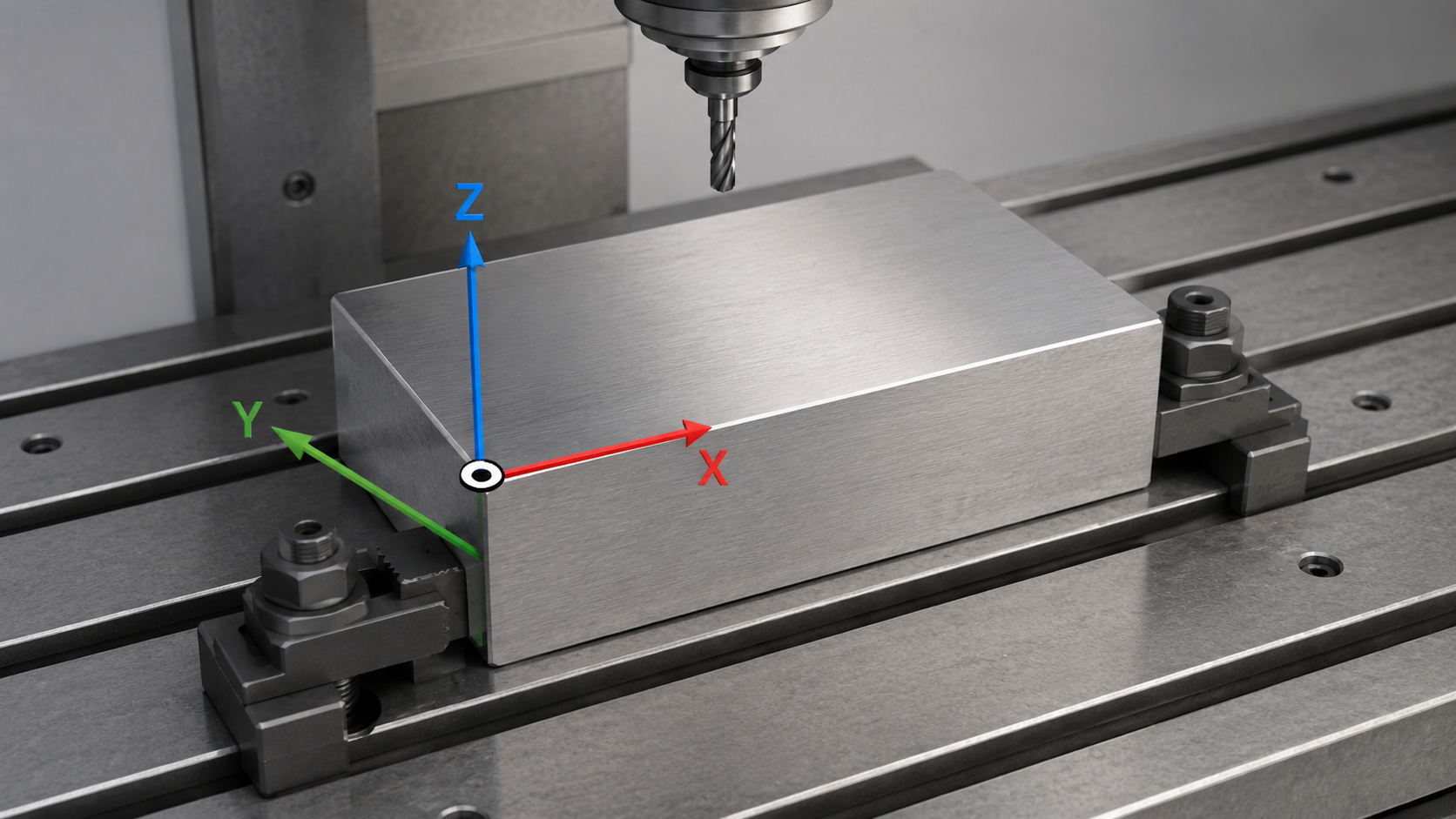 Control CNC mostrando coordenadas y movimientos de la máquina