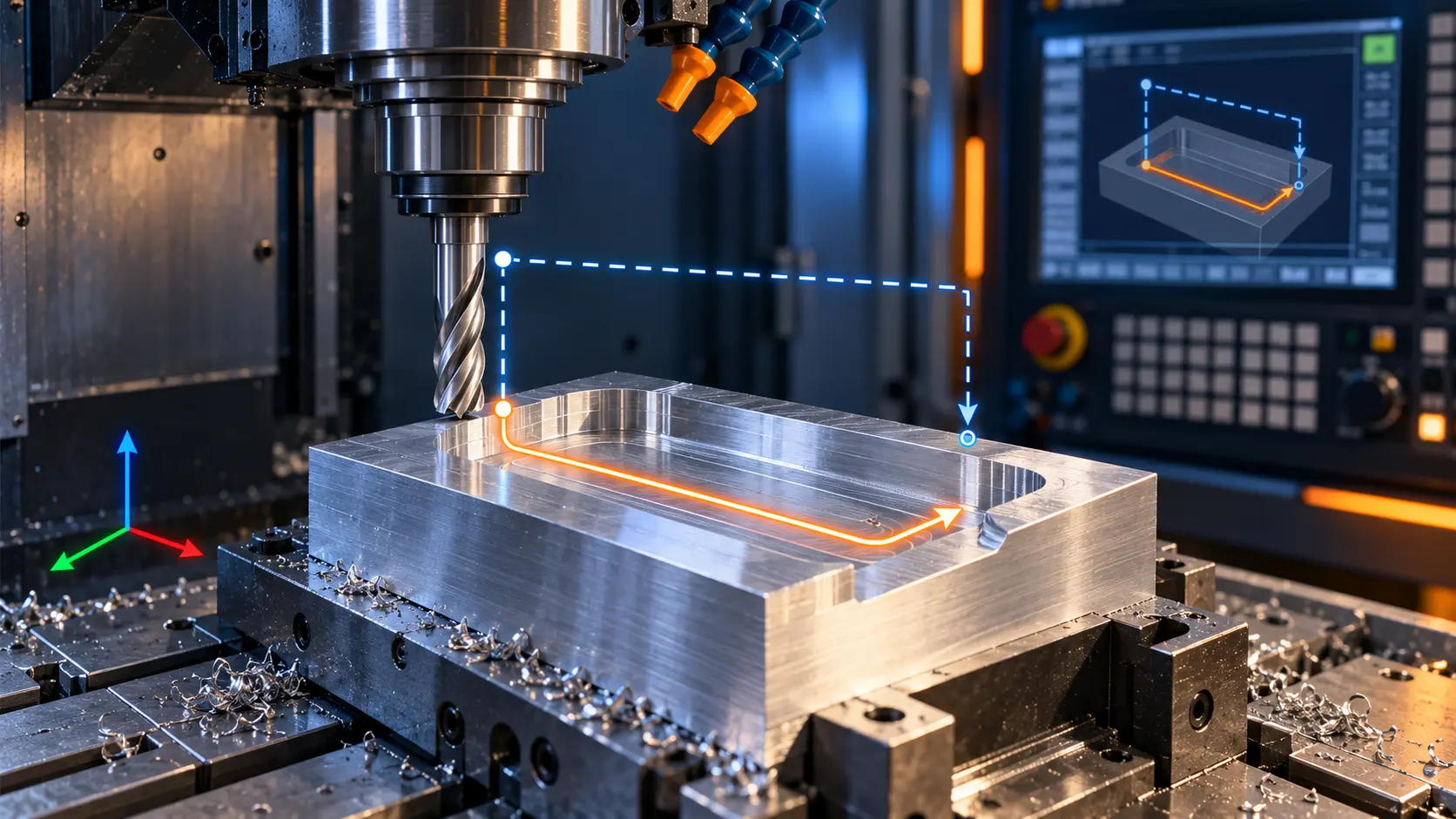Errores de altura y trayectorias G00 y G01 en una fresadora CNC